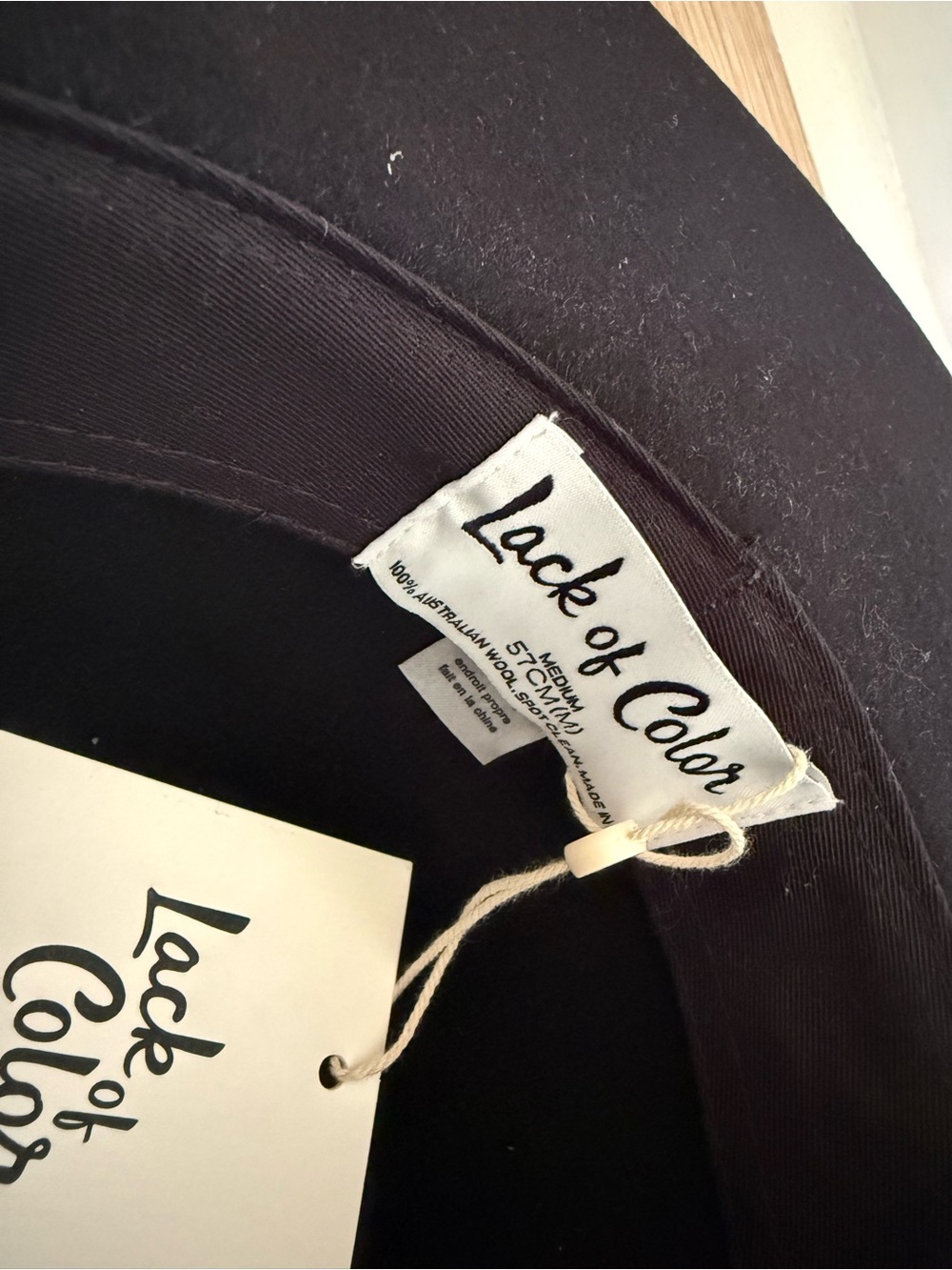 Lack of Color Vintage Ribbon Fedora hats NWT- Choice of Color and Size! - Picture 3 of 10